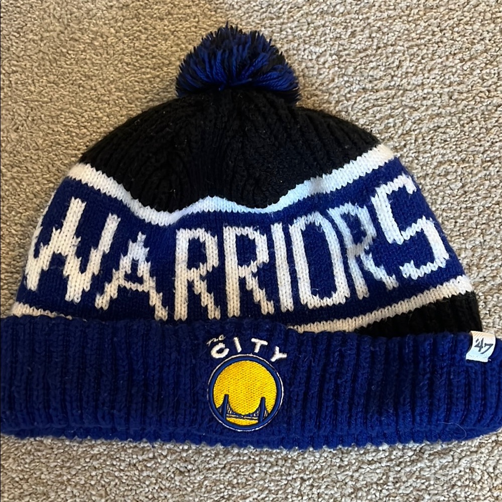 Golden State Warriors Beanie (Blue, L)